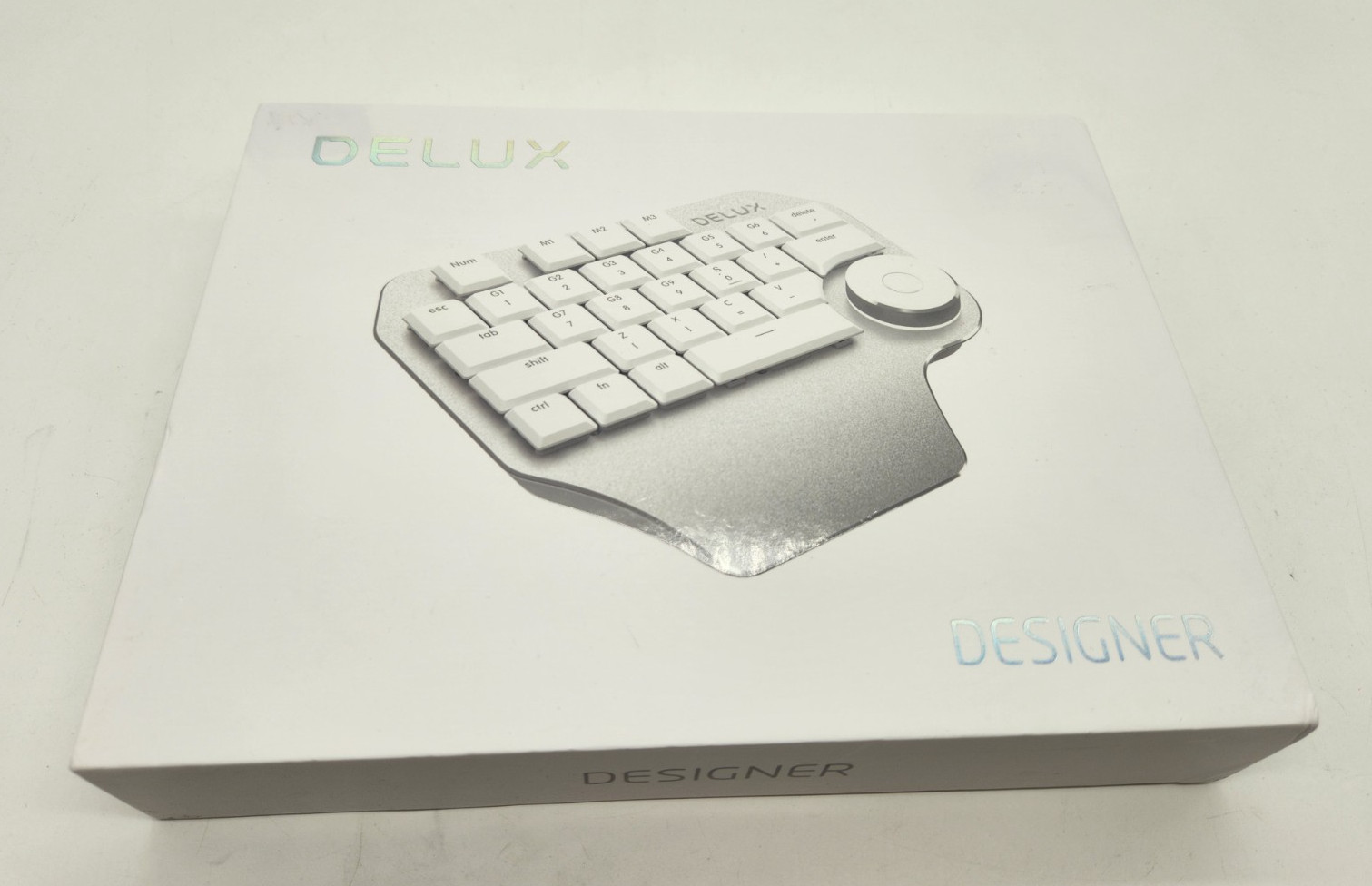 Delux Digital Mechanical Designer Keyboard/ Keypad, Backlit/ Smart Knob Silver