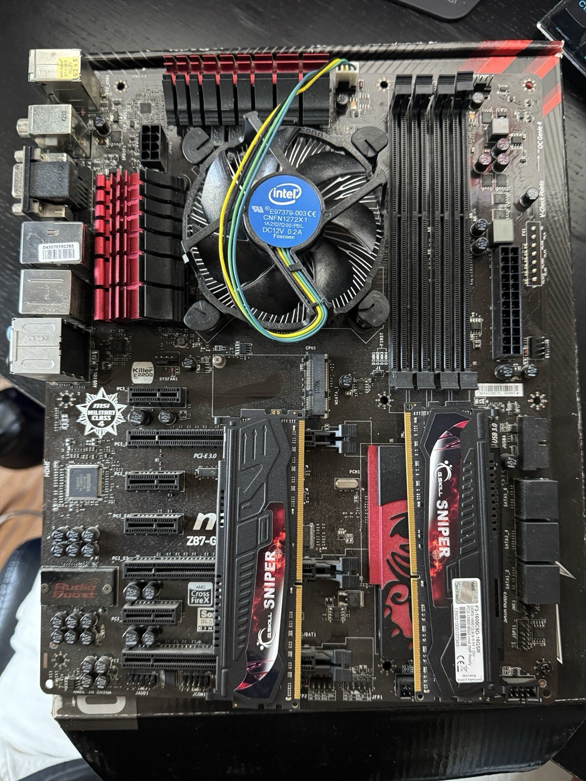 MSI Z87-G45 Gaming Motherboard Intel LGA 1150, DDR3, Core I5 4670K, 16GB