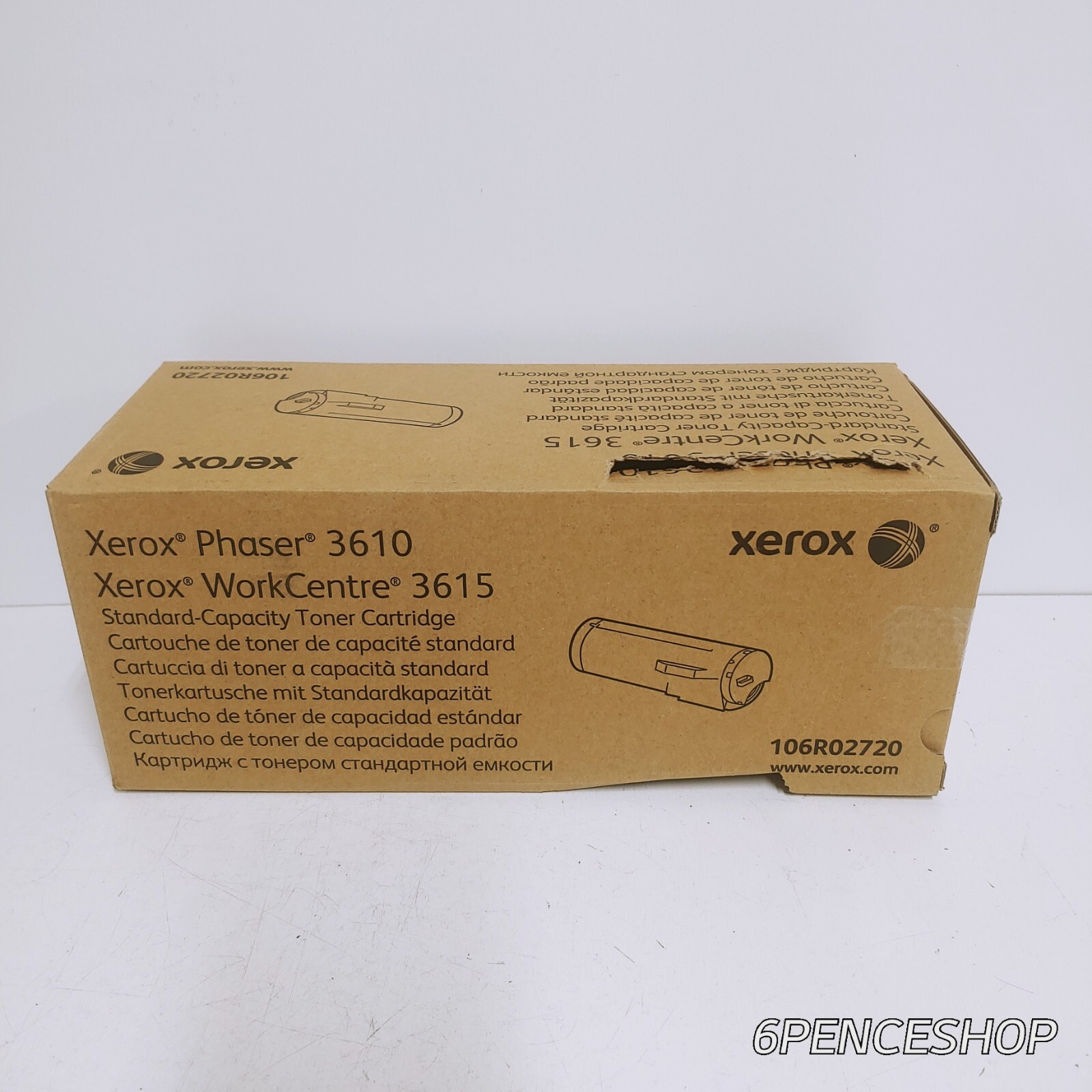IMPERFECT BOX NEW Xerox 106R02720 Black Toner Cartridge
