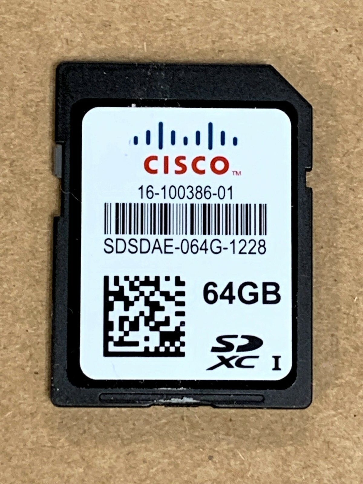 Cisco Genuine UCS-SD-64G-S Secure Digital SD Card 64GB 16-100386-01 -