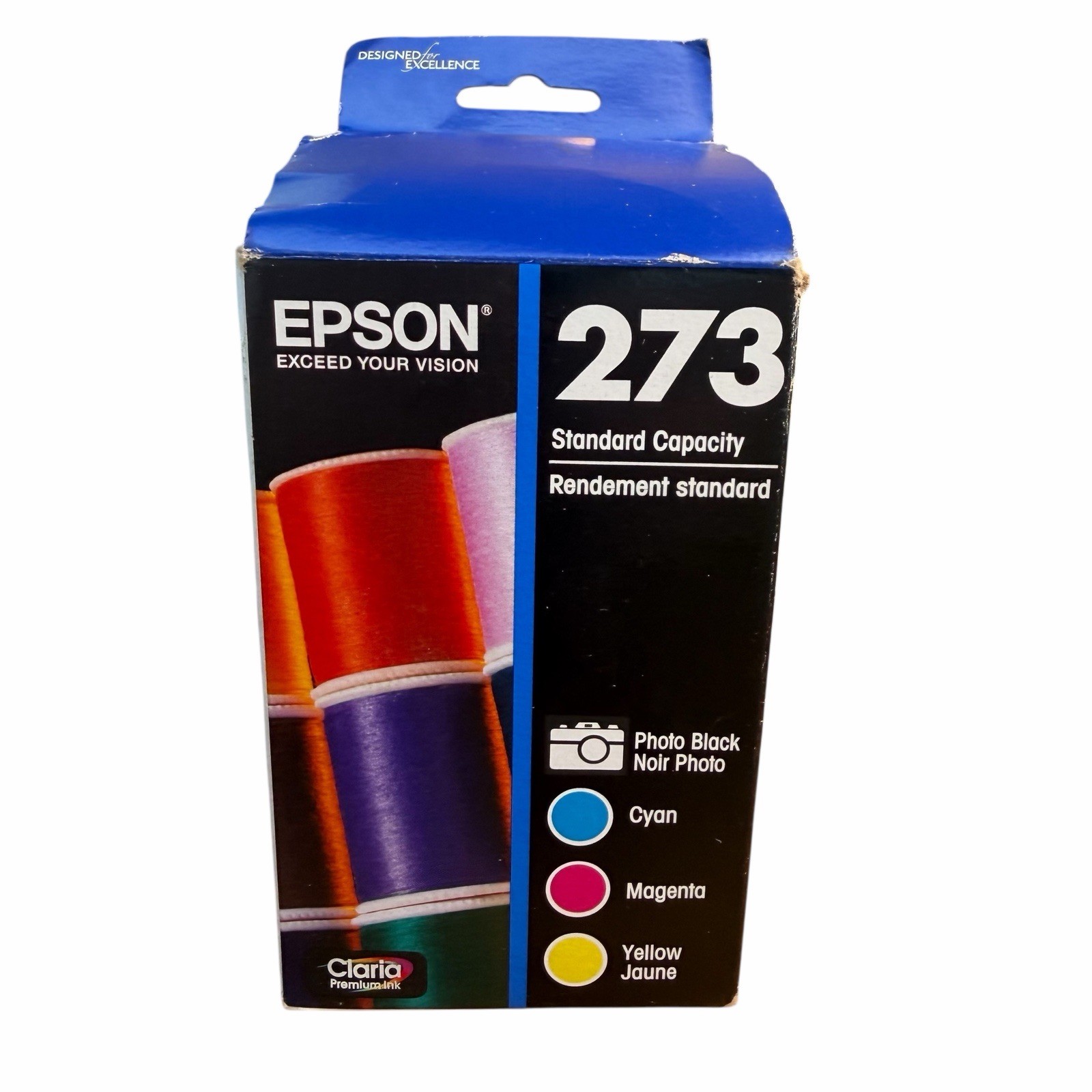 Epson 273 Photo Black & Color Ink Cartridges 4 Pack Combo Exp 2026 -Sealed Box