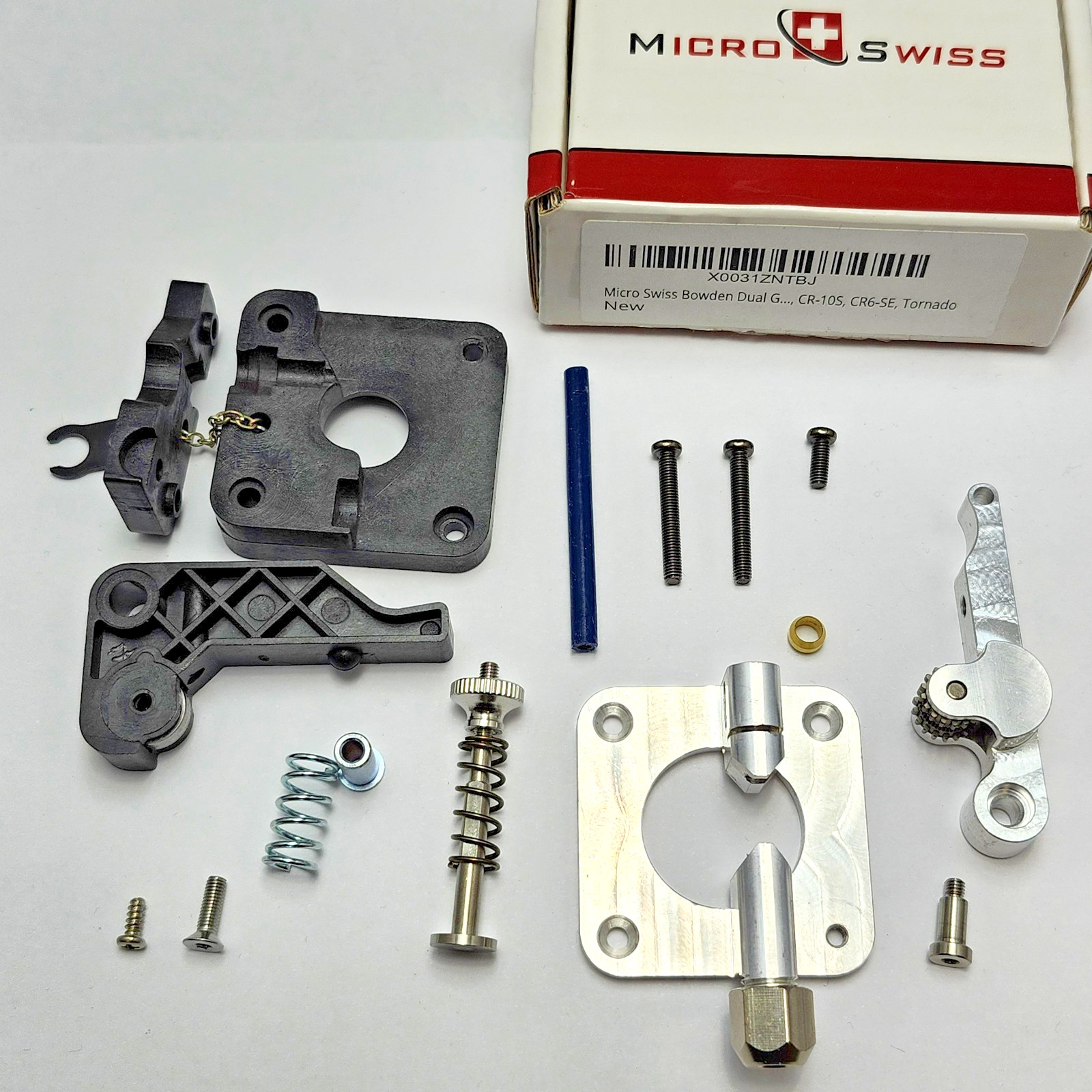 Microswiss Bowden Dual Gear Extruder Compatible with Creality Ender Partial Set