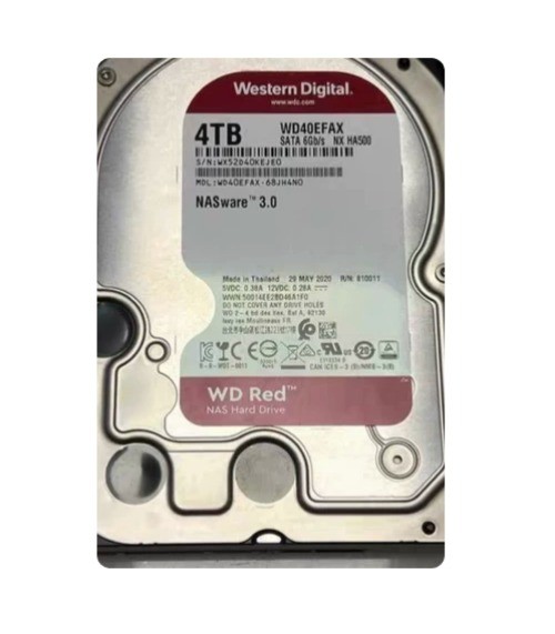 NEW Western Digital WD40EFAX WD40EFAX 68JH4N0 4TB 5400RPM 256MB SATA 3.5" HDD