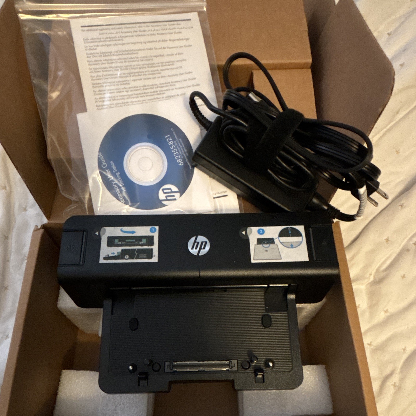 HP 90W Docking Station TAA US B2Q65AV#ABA for ProBook/EliteBook Black