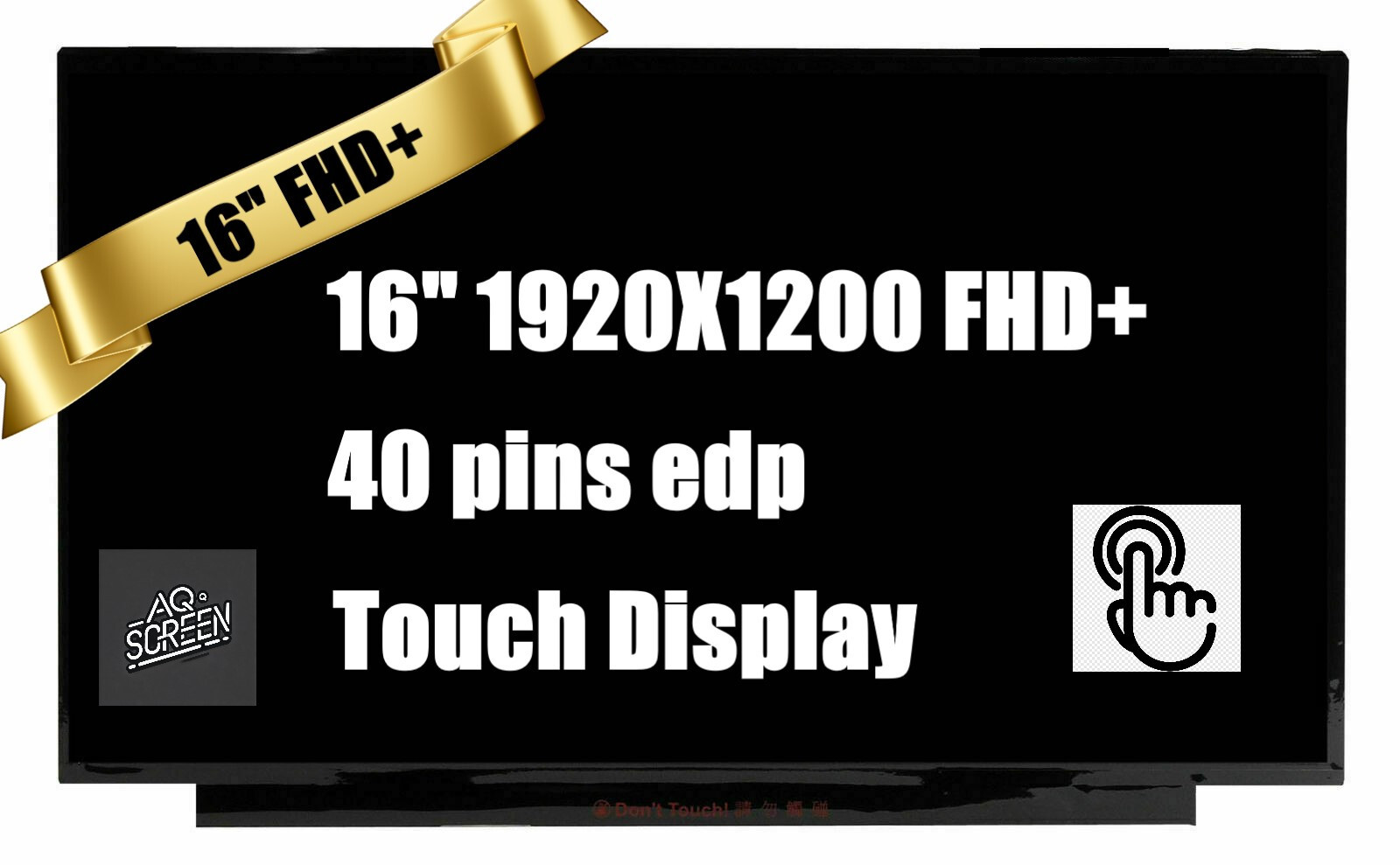 16.0" Wuxga Touch Laptop Lcd Screen B160UAK01.2 N160JCN-ELK 40 Pin
