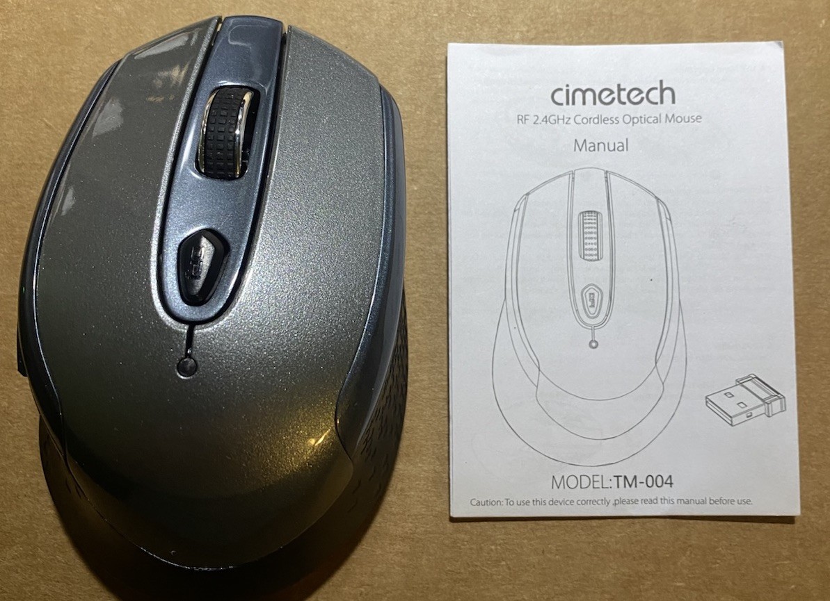 cimetech Wireless Computer Mouse, 2.4G Ergonomic Optical Mouse TM-004 Lot Of 2