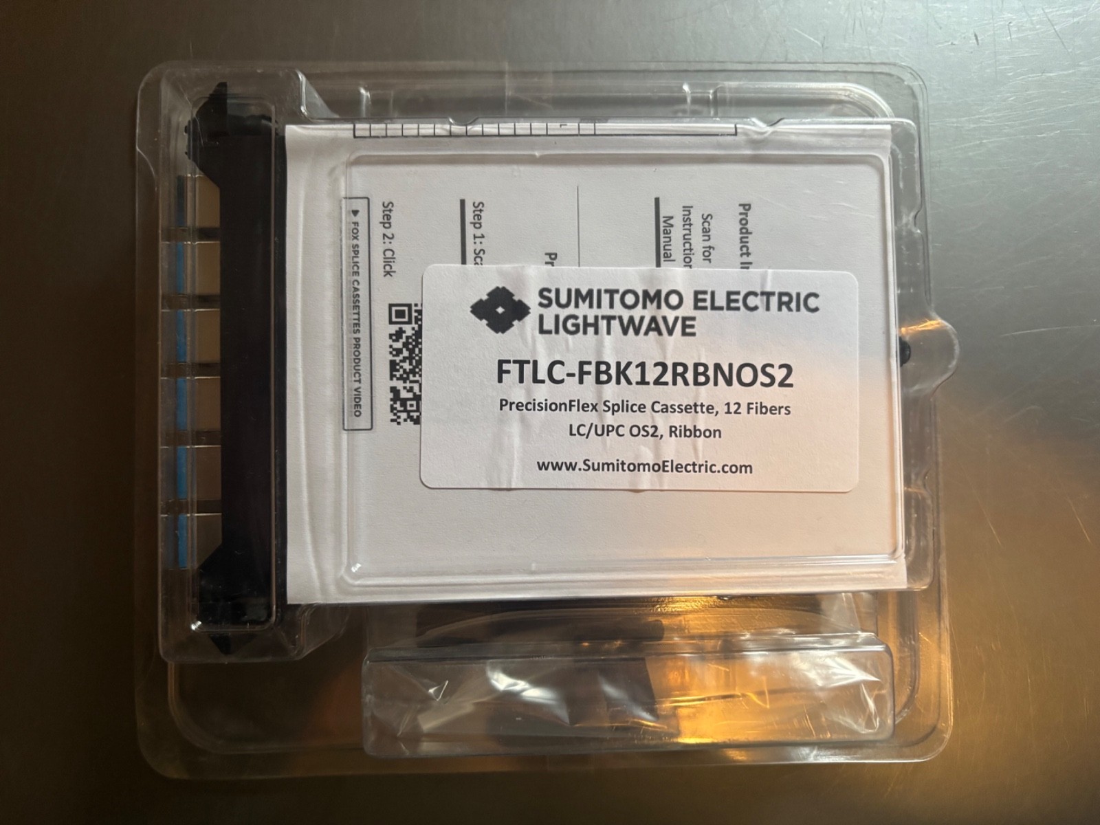 Sumitomo Electric Lightwave PrecisionFlex Splice Cassette, FTLC-FBK12RBNOS2