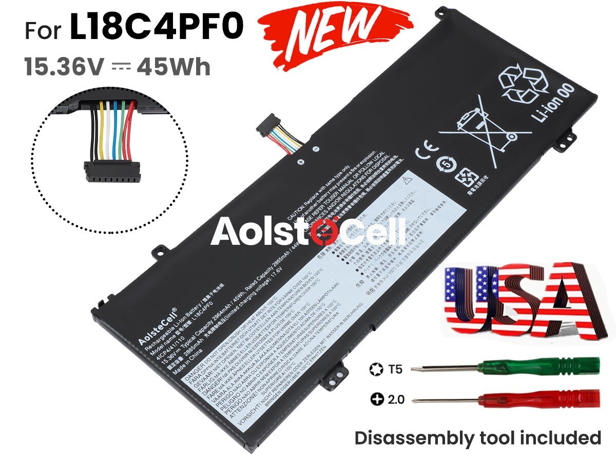 L18C4PF0 L18M4PF0 Battery for Lenovo ThinkBook 13s-IML 13s-IWL 14s-IML L18D4PF0