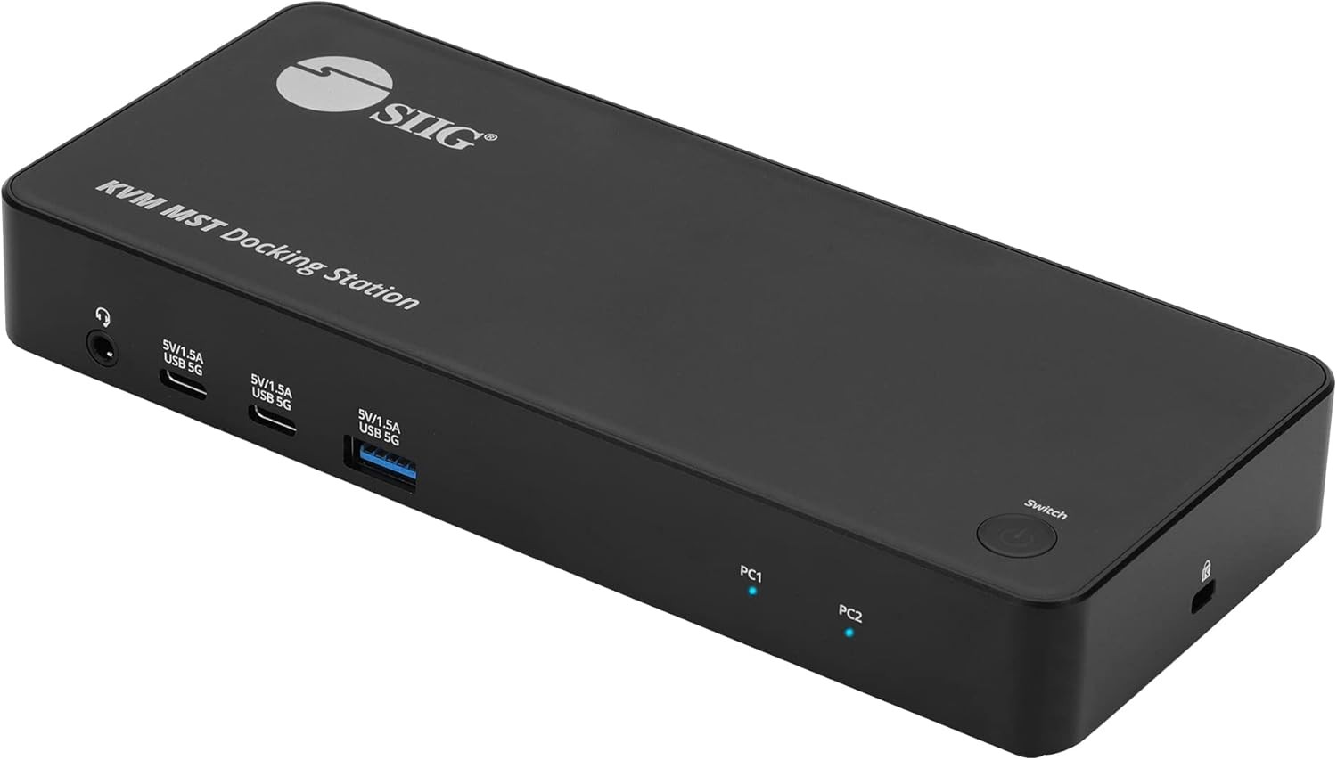 ✨ SIIG 2-Port USB-C KVM Docking Station Dual HDMI 4K 100W PD CE-DK0111-S1