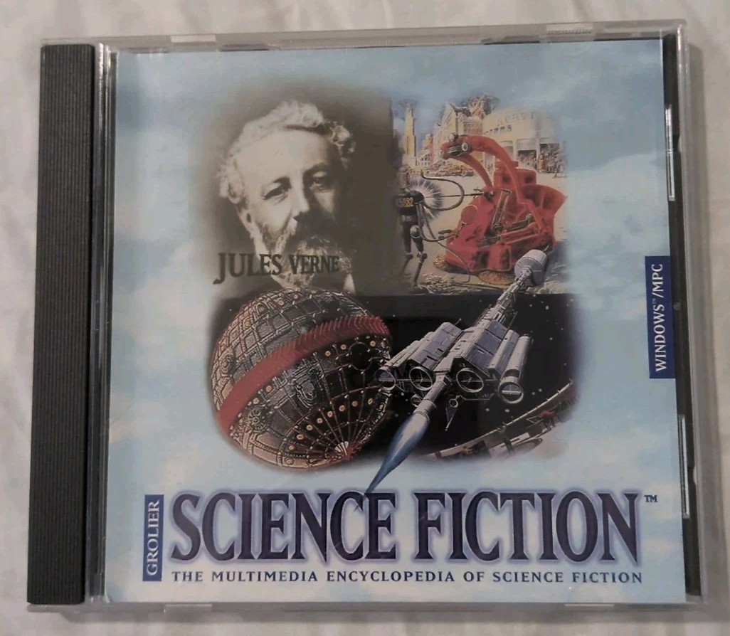 Grolier Science Fiction Windows/Mac PC CD ROM B6