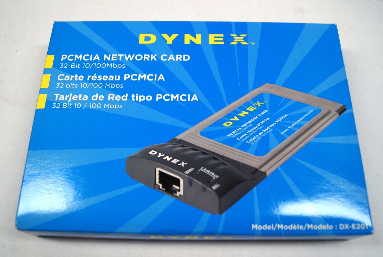 DYNEX DX-E201 PCMCIA Network Card 32 Bit 10/100 MBps NIB NEW F132