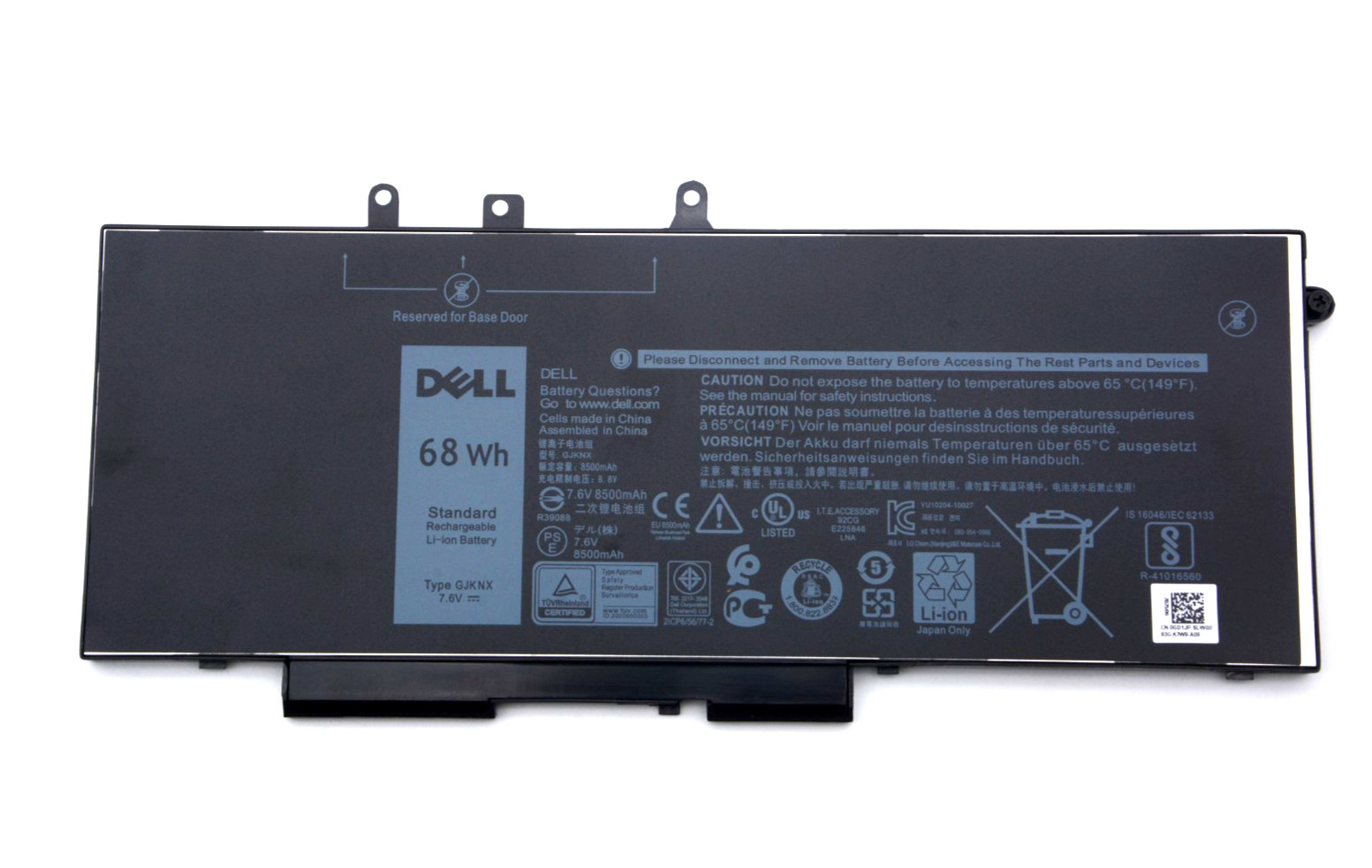 Genuine OEM Dell Battery GJKNX 93FTF For Latitude E5480 E5580 E5490 E5491 68WH