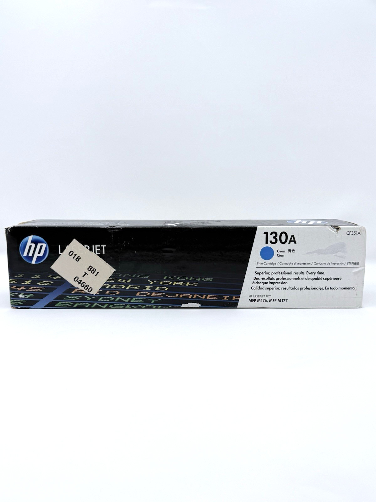 HP 130A Cyan Toner Cartridge CF351A Original HP Exp 05 15 14