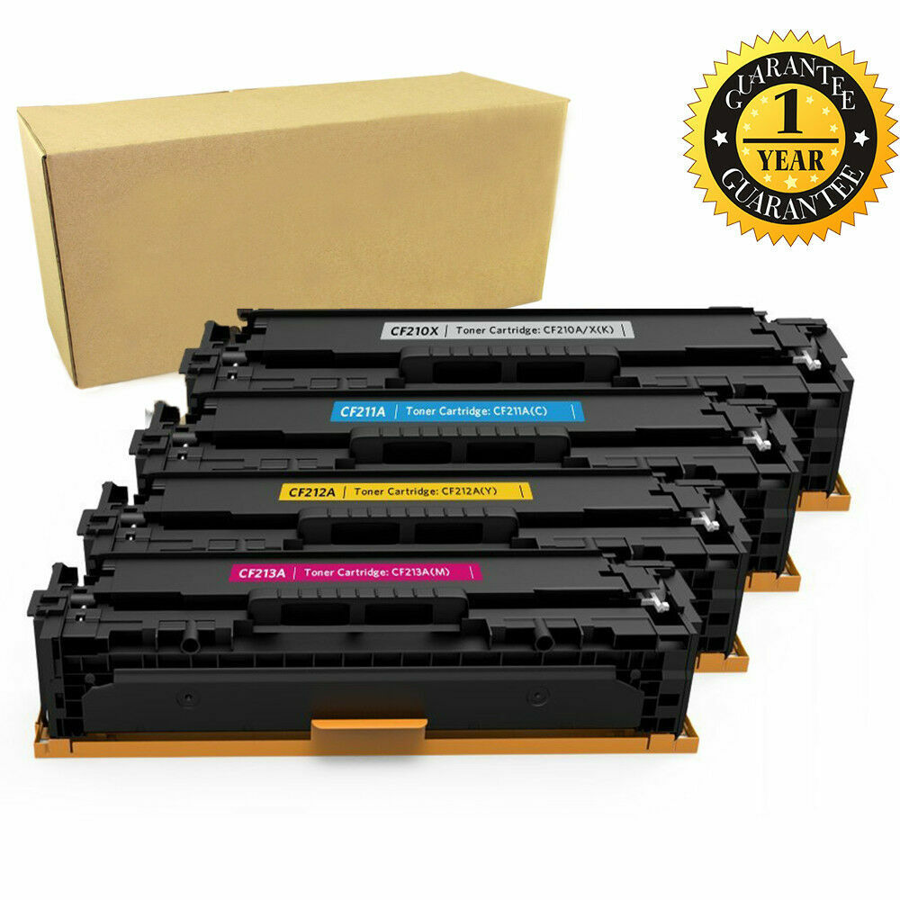 4Pack CF210X-CF213A Toner Cartridges Set for HP Laserjet Pro 200 M276nw M251nw