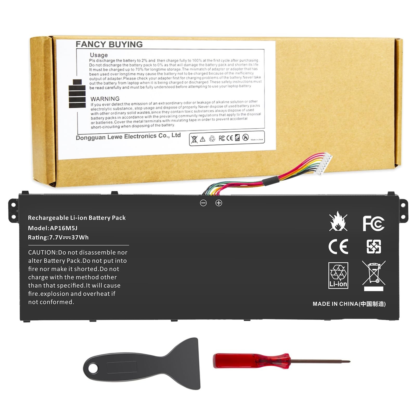 High-Capacity Laptop Battery for Acer Aspire 1 & 3 Series - AP16M5J Replacement