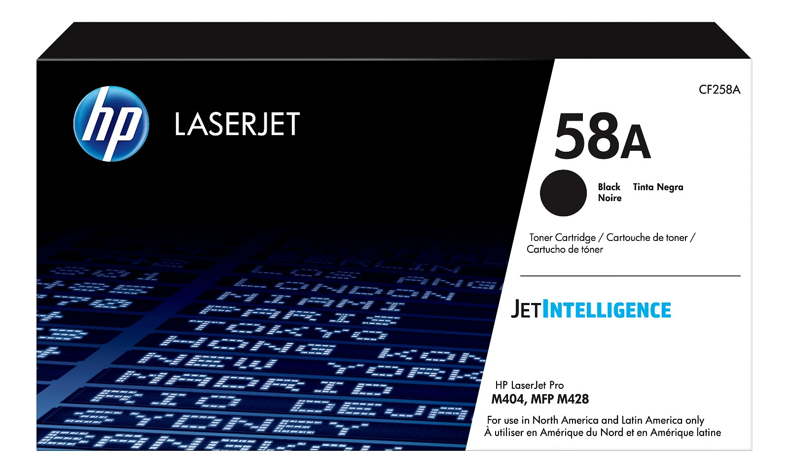 HP 58A Black Toner Cartridge, CF258A