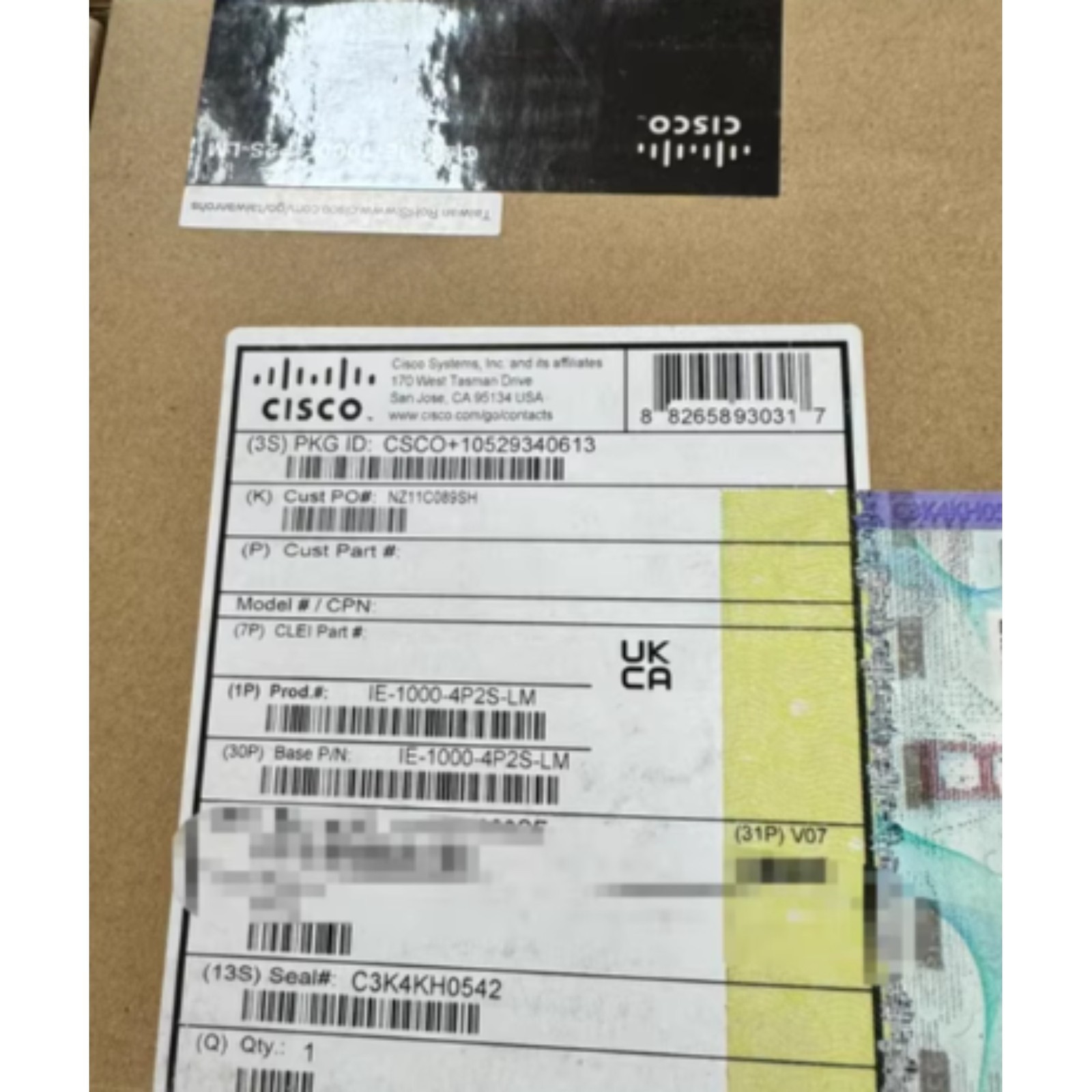 Cisco IE-1000-4P2S-LM 1000 Series Industrial Ethernet Managed Switch New Sealed
