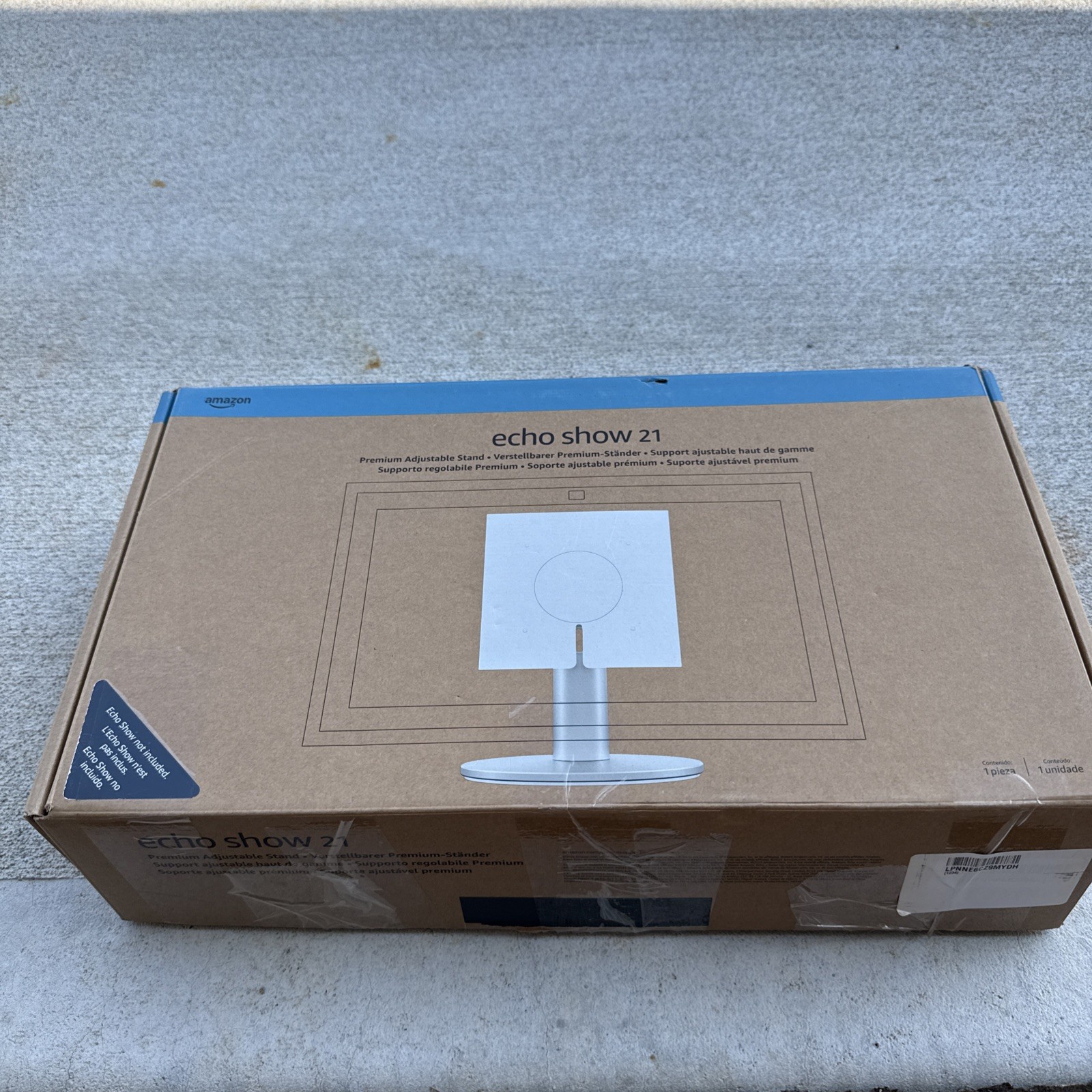 Amazon Echo show 21 Premium Adjustable White Metal Stand