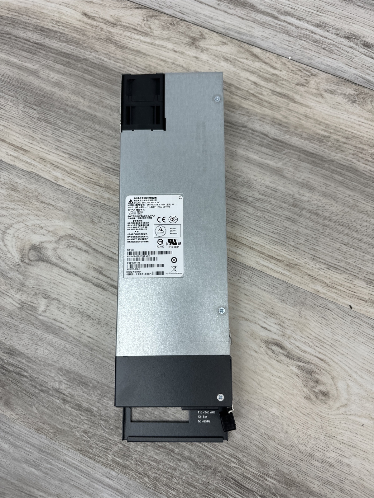 Delta Electronics DPS-1025AB B 1025W AC Power Supply Unit / NO POWER CORD / USED