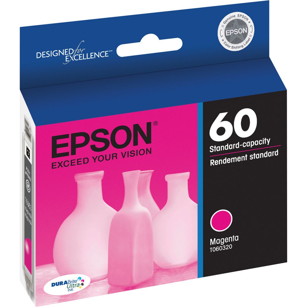NEW Epson 60 T0603 Magenta Ink Cartridge T060320 Genuine
