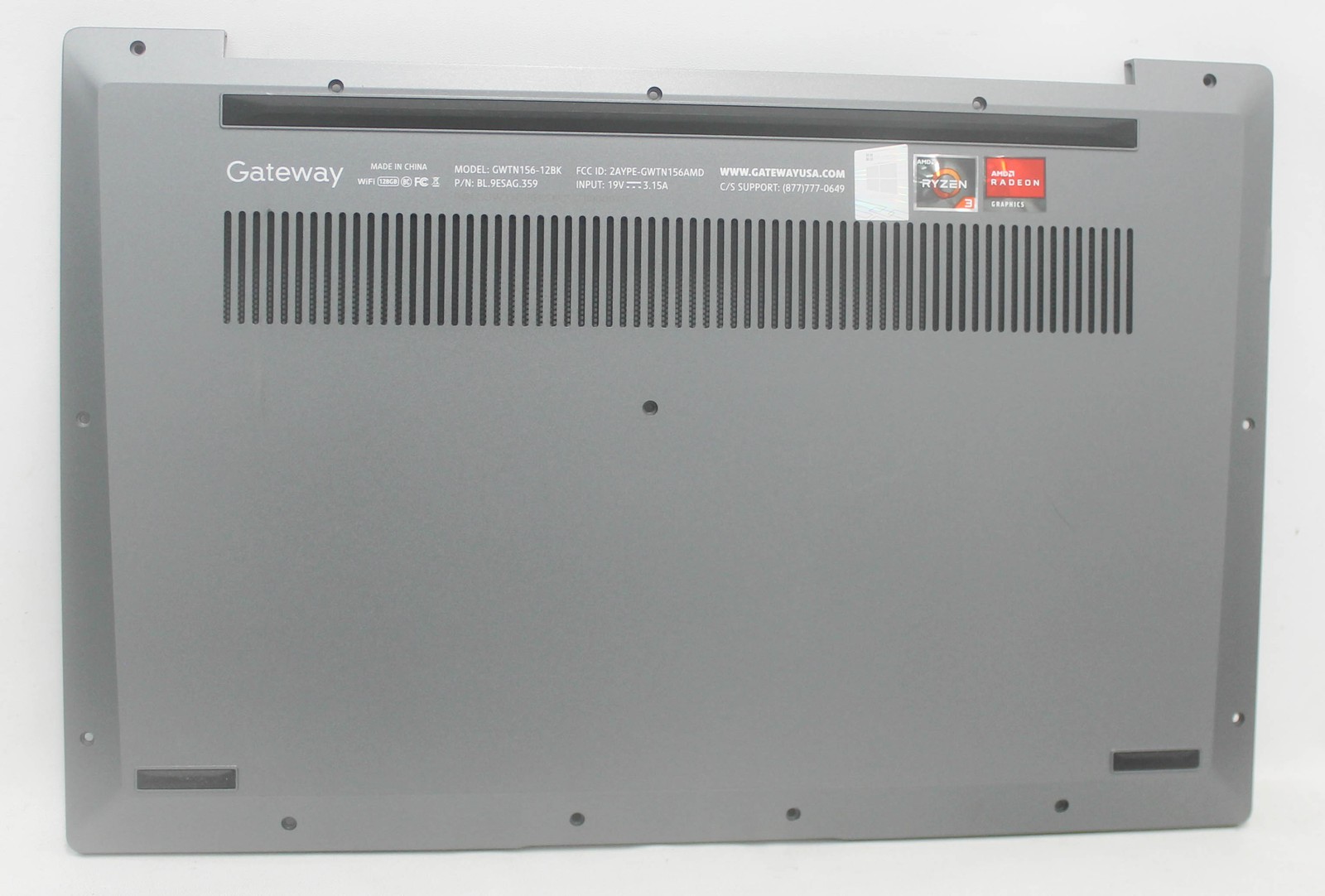 GWTN156-12BK-BASE Gateway Bottom Base Cover Black Gwtn156-12Bk "GRADE A"
