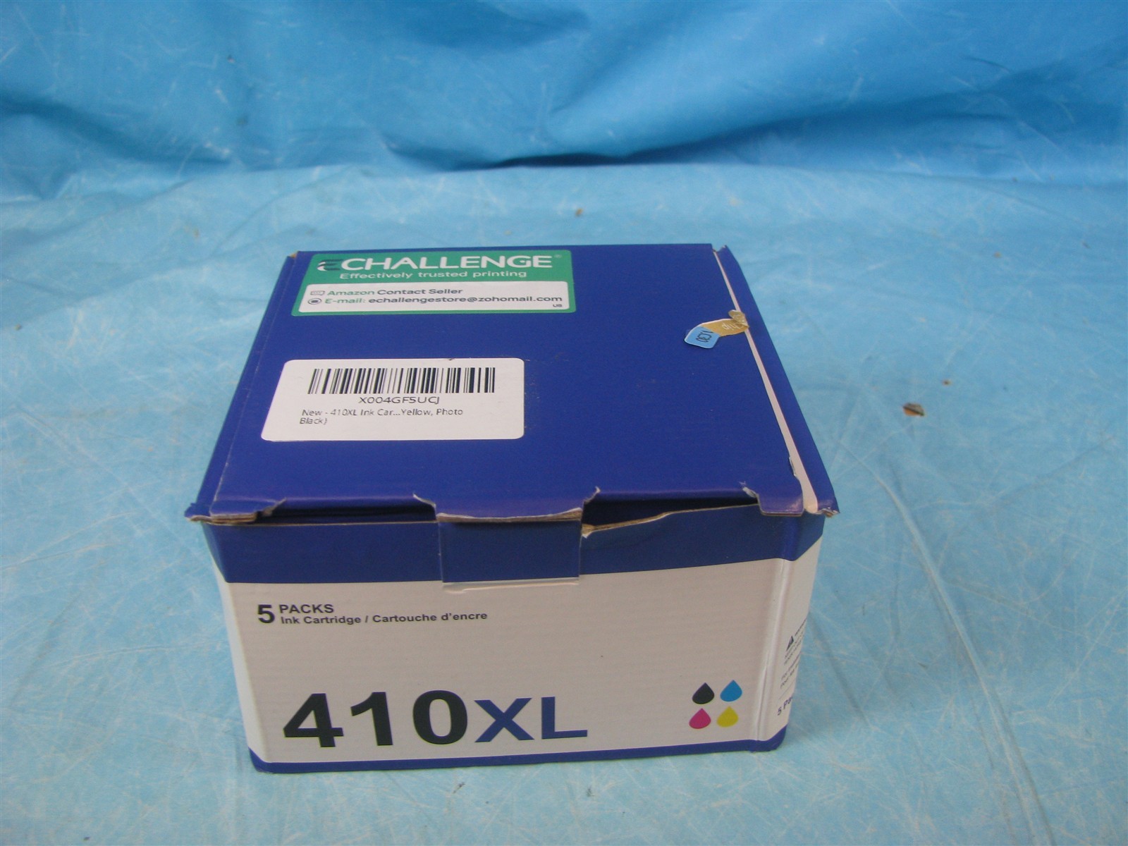 5 INK CARTRIDGES 410XL BLACK + 410 CMYPB - ECHALLENGE - EXP. 2026 - NEW