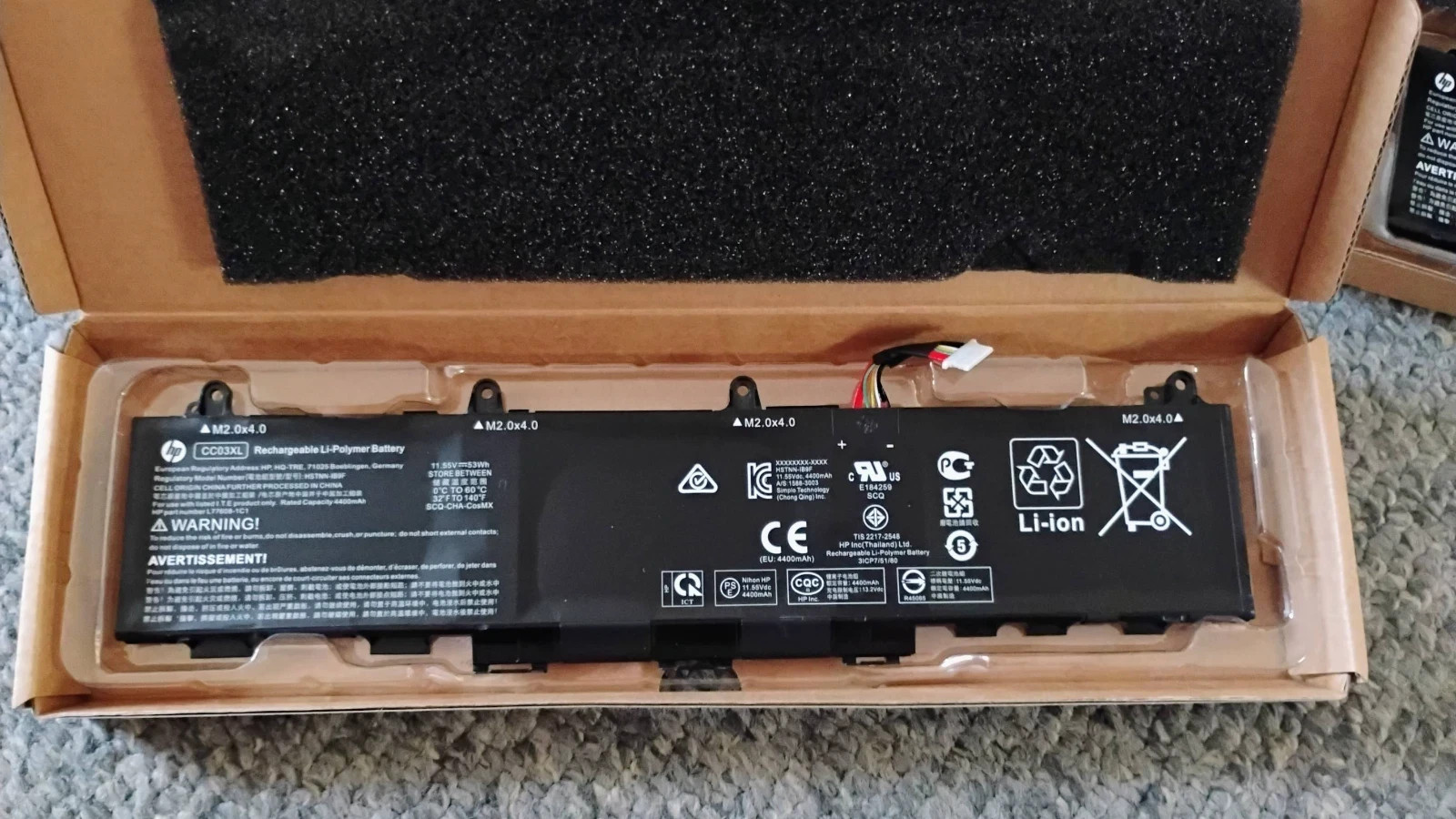 Genuine OEM CC03XL Battery HP EliteBook 830 835 840 845 G7 G8 L78555-005 53Wh US