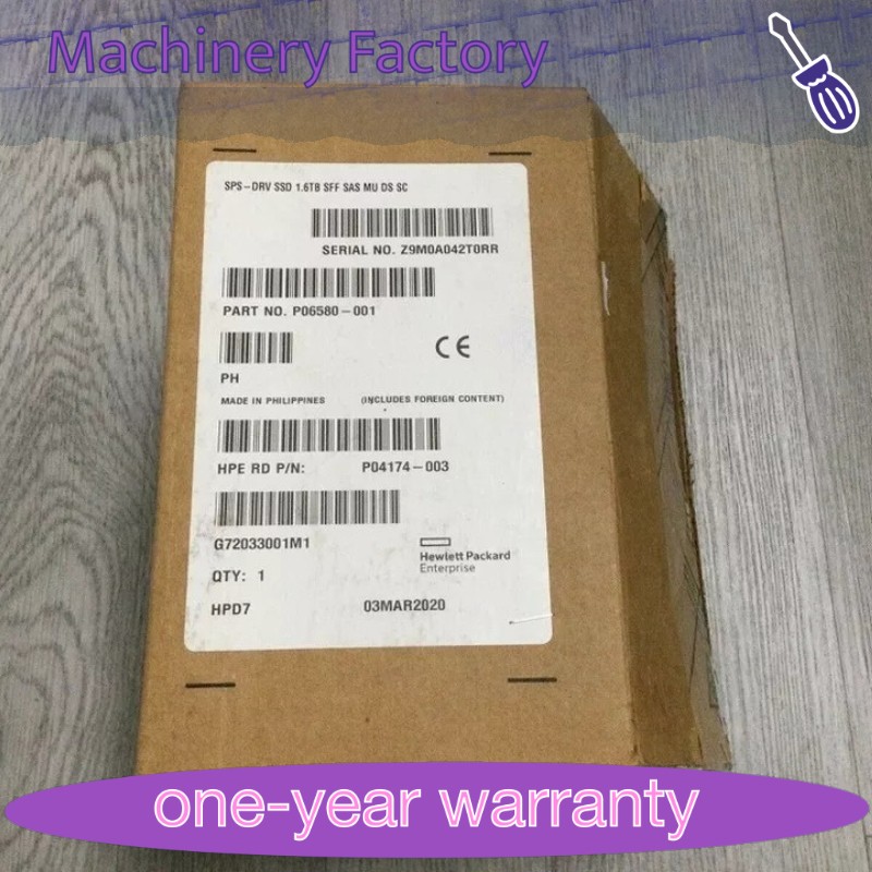 NEW HPE P04533-B21 P06580-001 2.5'' 1.6TB SSD 12G SAS MU GEN10 Solid State Drive