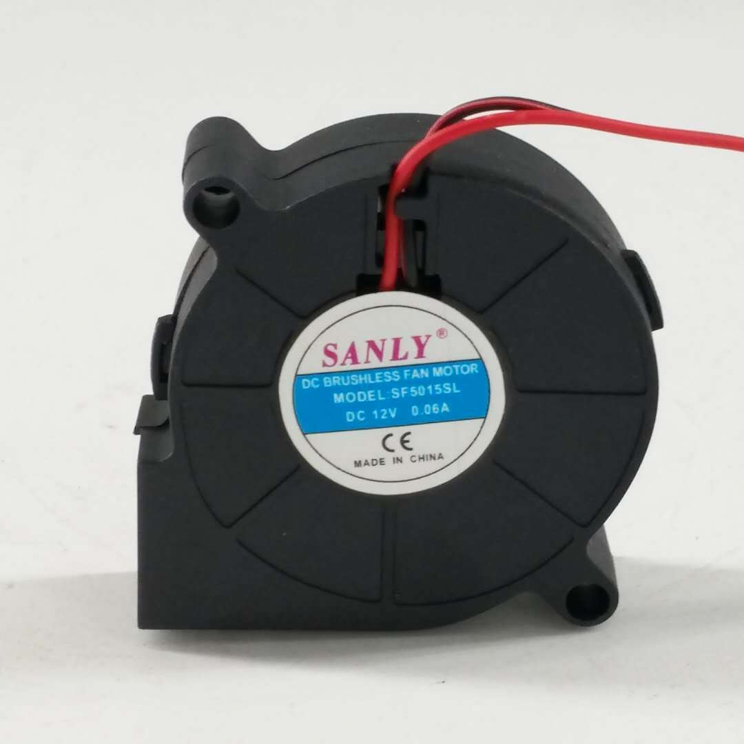 2pcs New DC12V 0.06A SANLY SF5015SL  Blower Cooling Fan 5015 5CM 50mm 2Pin