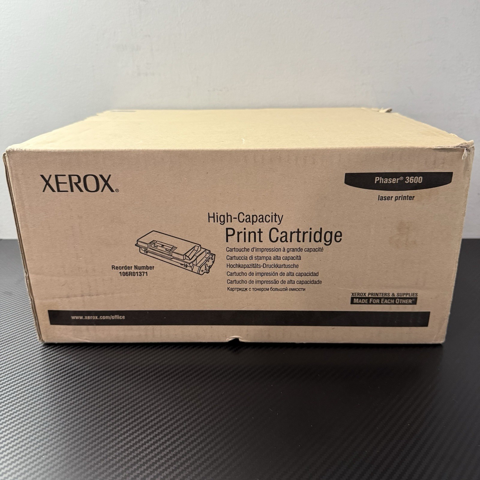Xerox Phaser 3600 High Capacity Print Cartridge 14000 page 106R01371 NEW