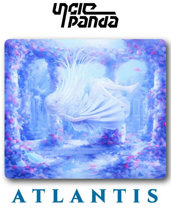 Uncle Panda Atlantis Glass Gaming Mouse Pad 490x420mm Smooth Control Sala Art
