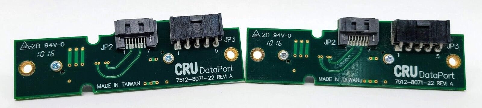 Lot of  2 CRU DATAport 7512-8071-22 REV A Board JP1/2/3