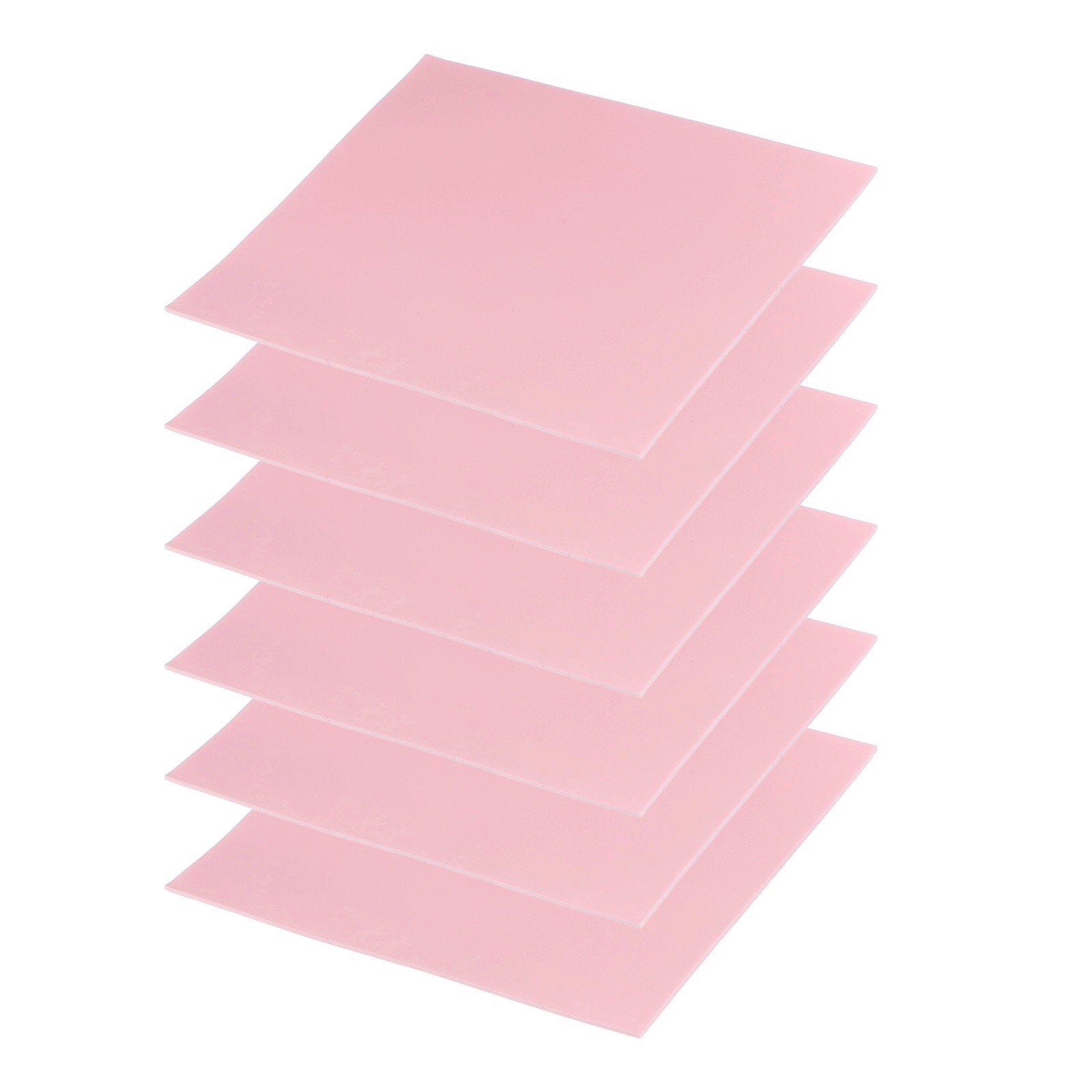 6 Pcs Thermal Pads 100x100x1mm for CPU GPU M.2 SSD NVMe Pink