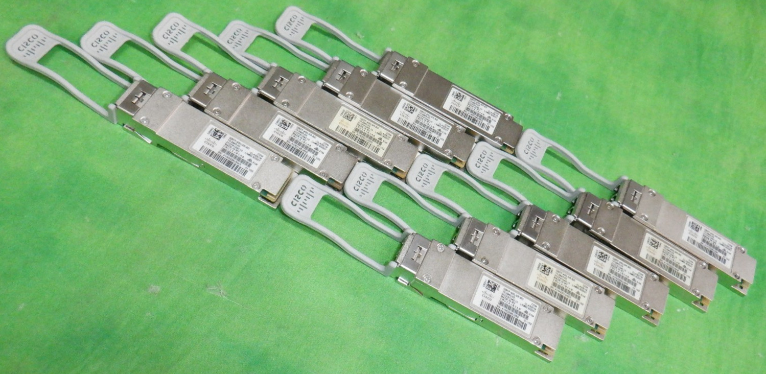 CISCO QSFP-40G-SR-BD 10-2945-02  40GbE 40GBASE-SR QSFP+   HOLOGRAM    LOT OF 10