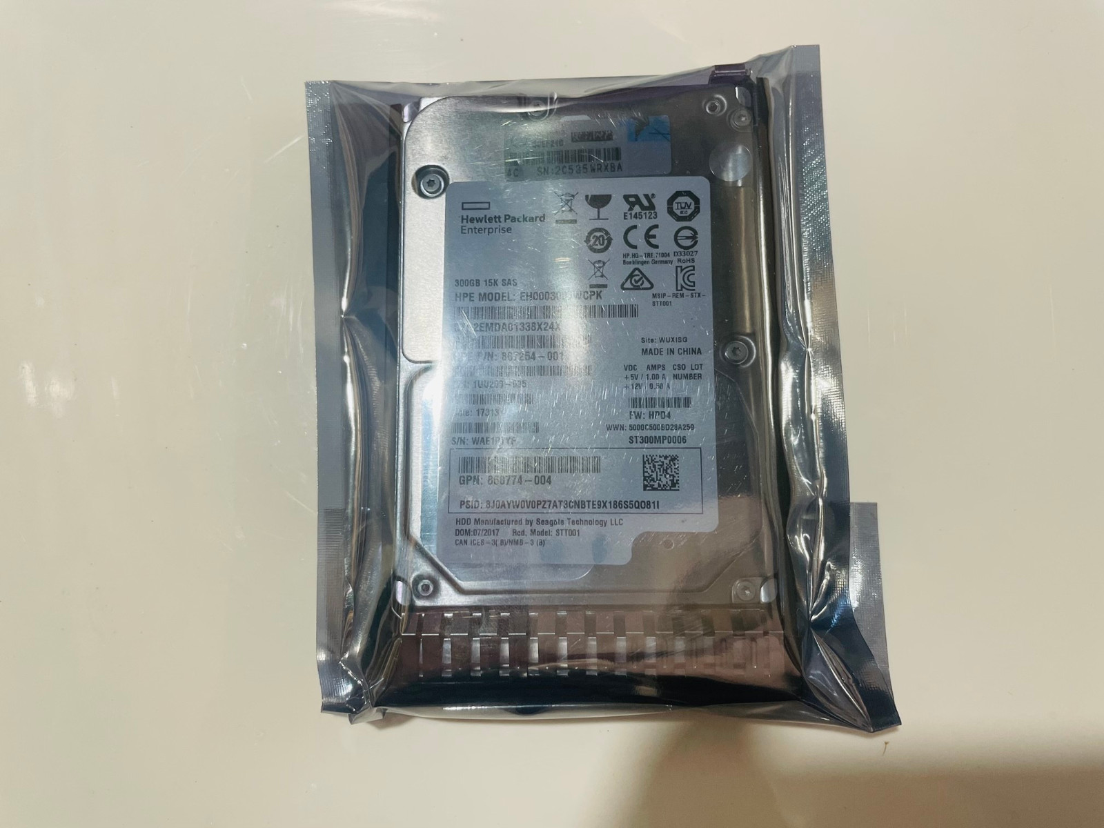 759208-B21 HP 300GB 12G SAS 15K rpm SFF 2.5" SC HDD Hard Drive 759546-001