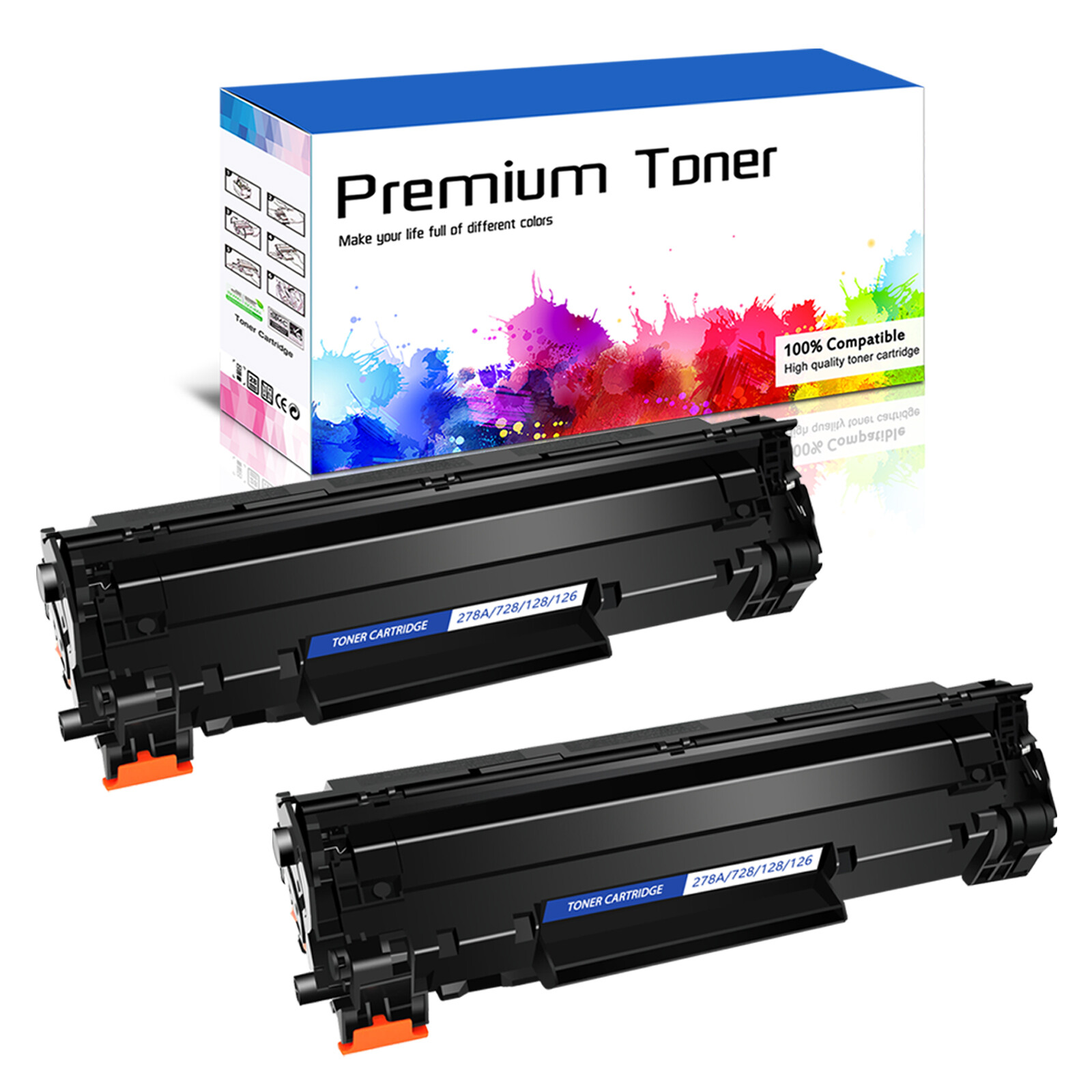 2PK CRG128 Toner Cartridge For Canon 128 ImageClass D530 D550 MF4770n MF4880dw