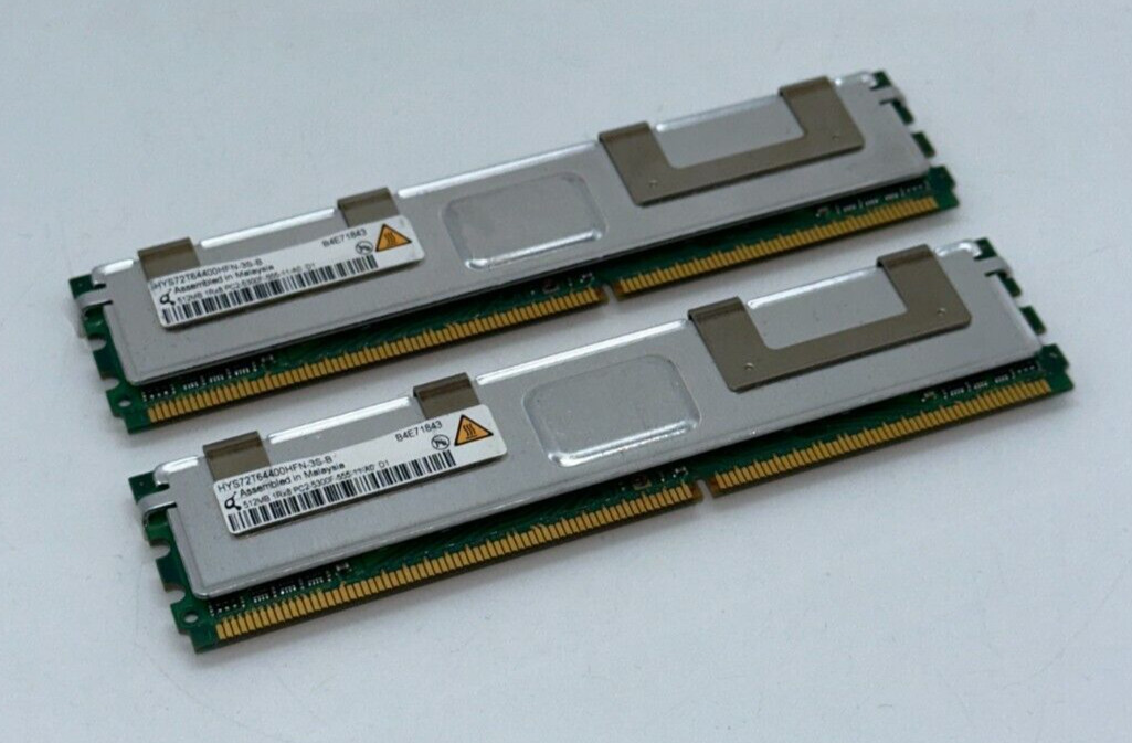HYNIX HYS72T64400HFN-3S-BB (2x512MB) 1GB 1024MB RAM - WARRANTY
