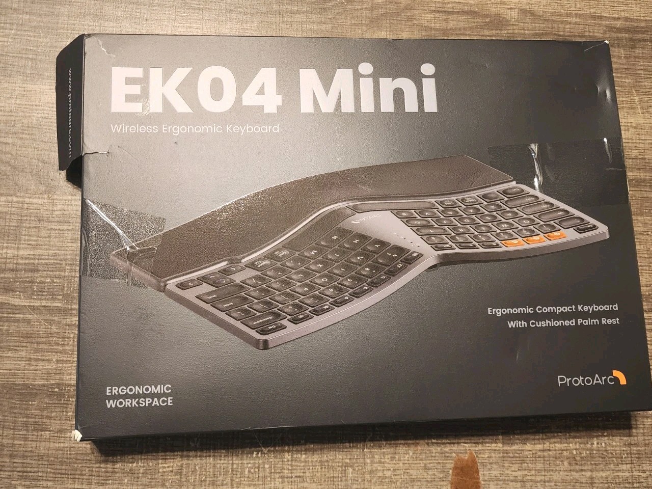 ProtoArc EK04 Mini Wireless Ergonomic Keyboard, Compact Ergo Split Keyboard