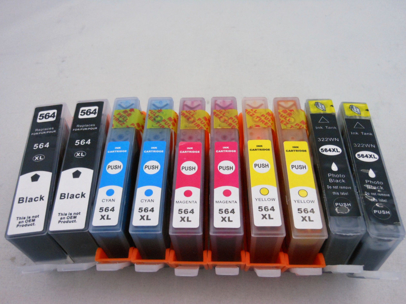 10PK 564XL BK C M Y PBK Ink Cartridge for HP Photosmart D7560 D6380 D6375 D5460