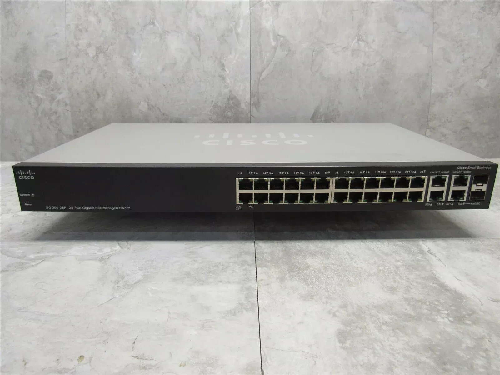 Cisco SG300-28P-K9  28-Port Gigabit PEO Managed Switch