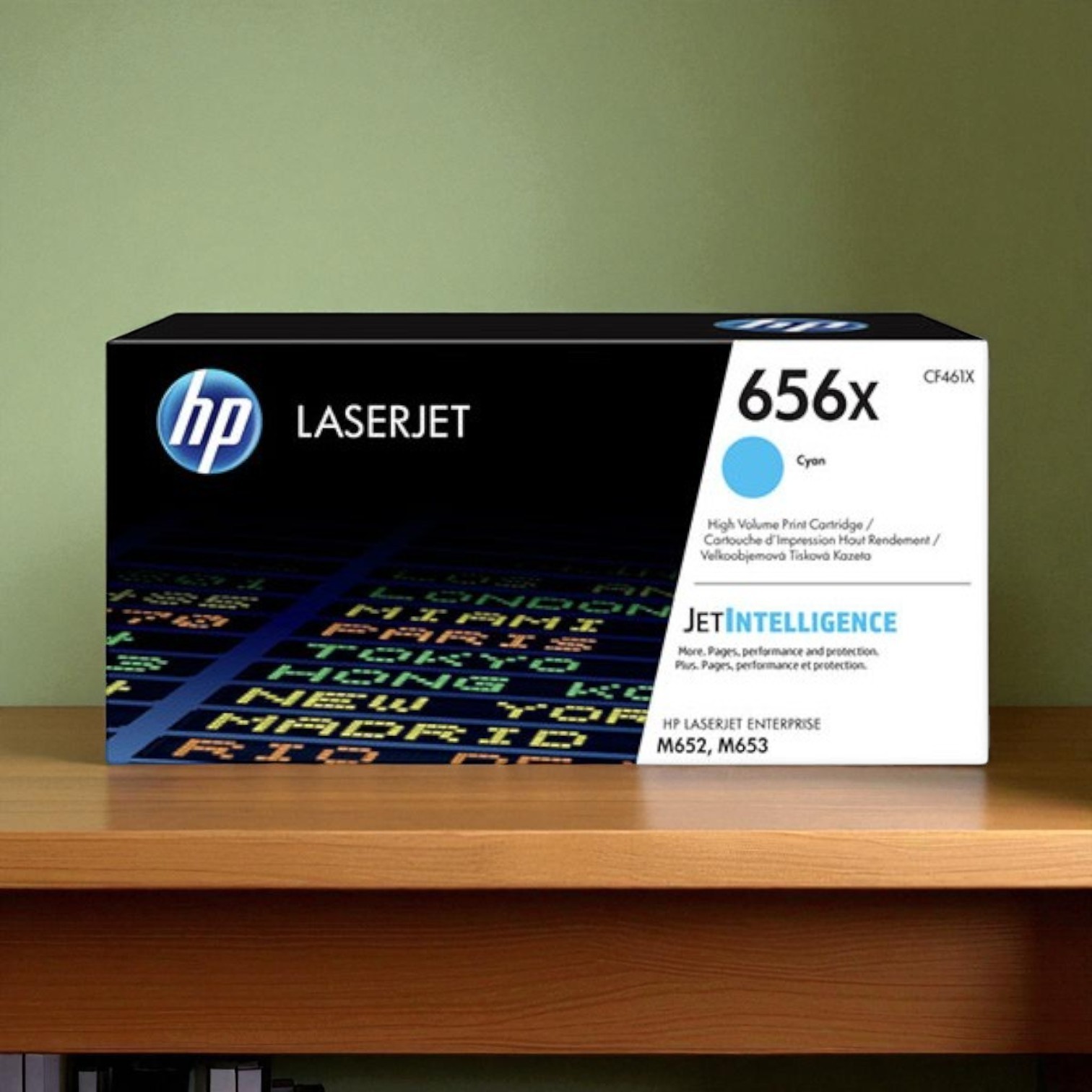 HP 656X High Yield Cyan Original LaserJet Toner Cartridge CF461X