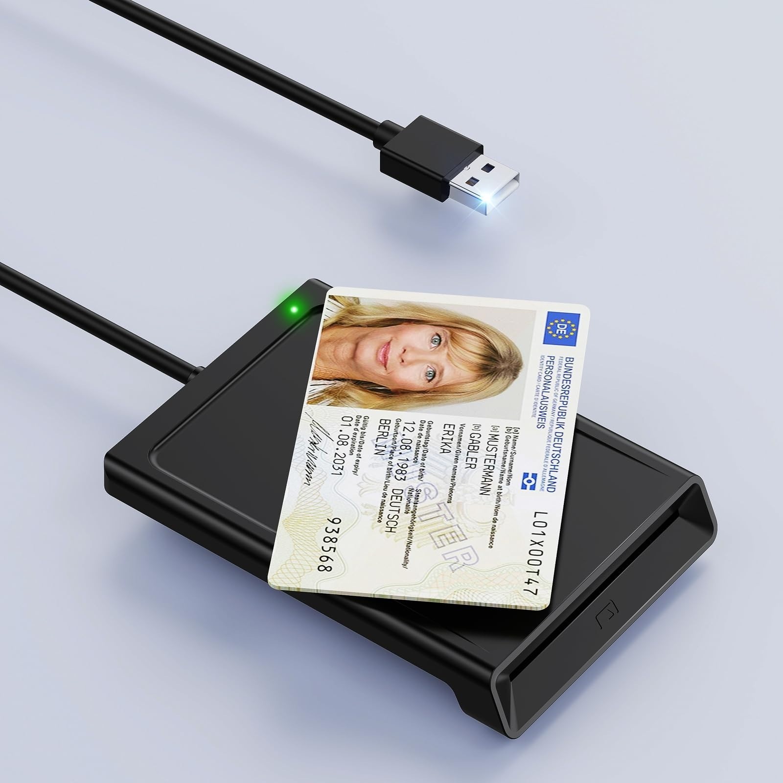 Rocketek USB Smart Card Reader with NFC Smart Card Reader for ID Card
