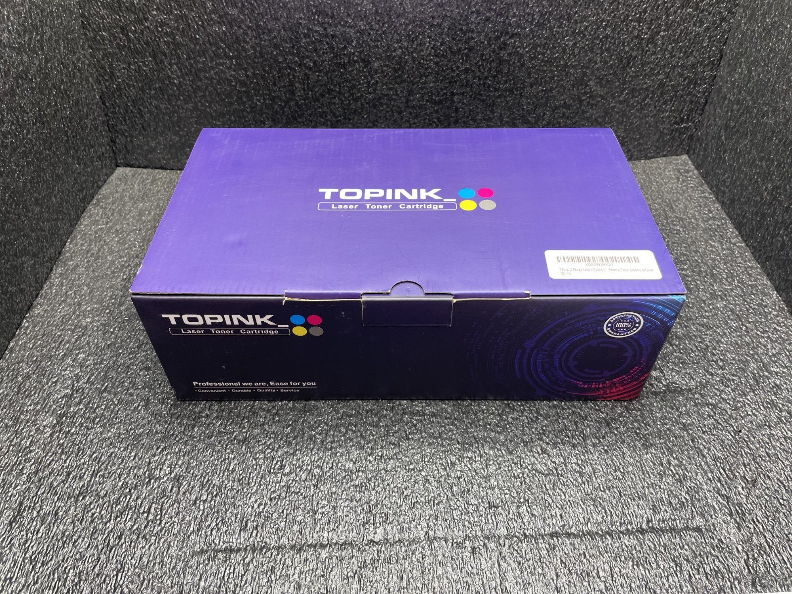 TOPINK Laser Toner Cartridge 410A (CF412A)  2 Black Toner Sealed 2 Pack