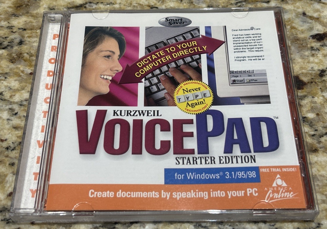 Kurzweil Voice Pad - Starter Edition, PC, CD-ROM, Windows 3.1 / 95, TLC, 1997