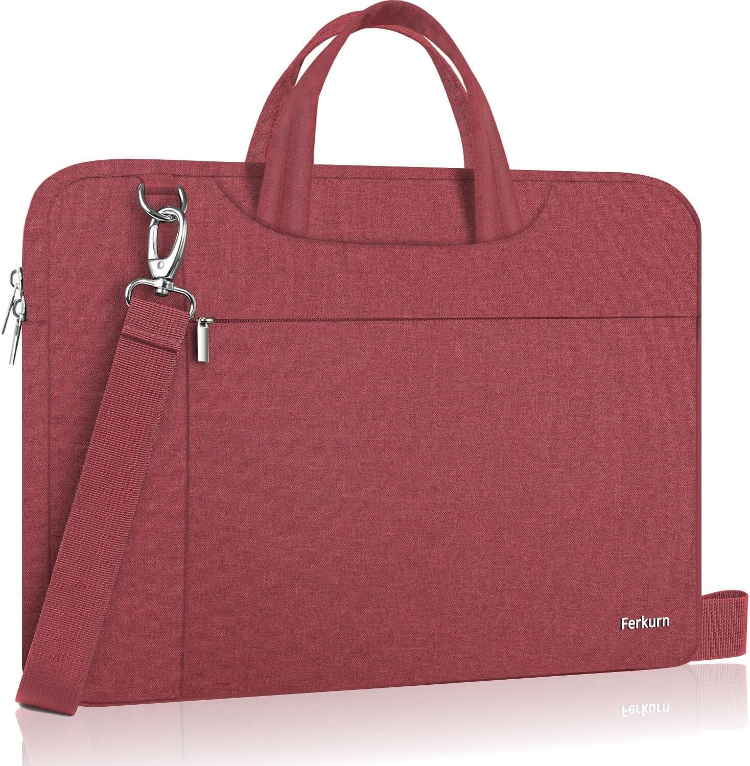 Ferkurn Laptop Bag 17 17.3 inch Women Men Computer Sleeve Case Waterproof Slim