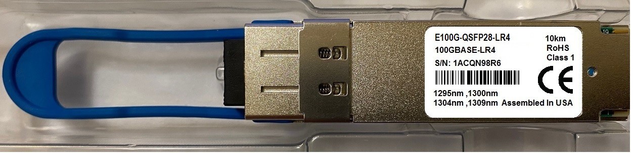 RUCKUS E100G-QSFP28-LR Compatible 57-1000338-01 100GBASE-LR4 QSFP28 LC 10km SMF