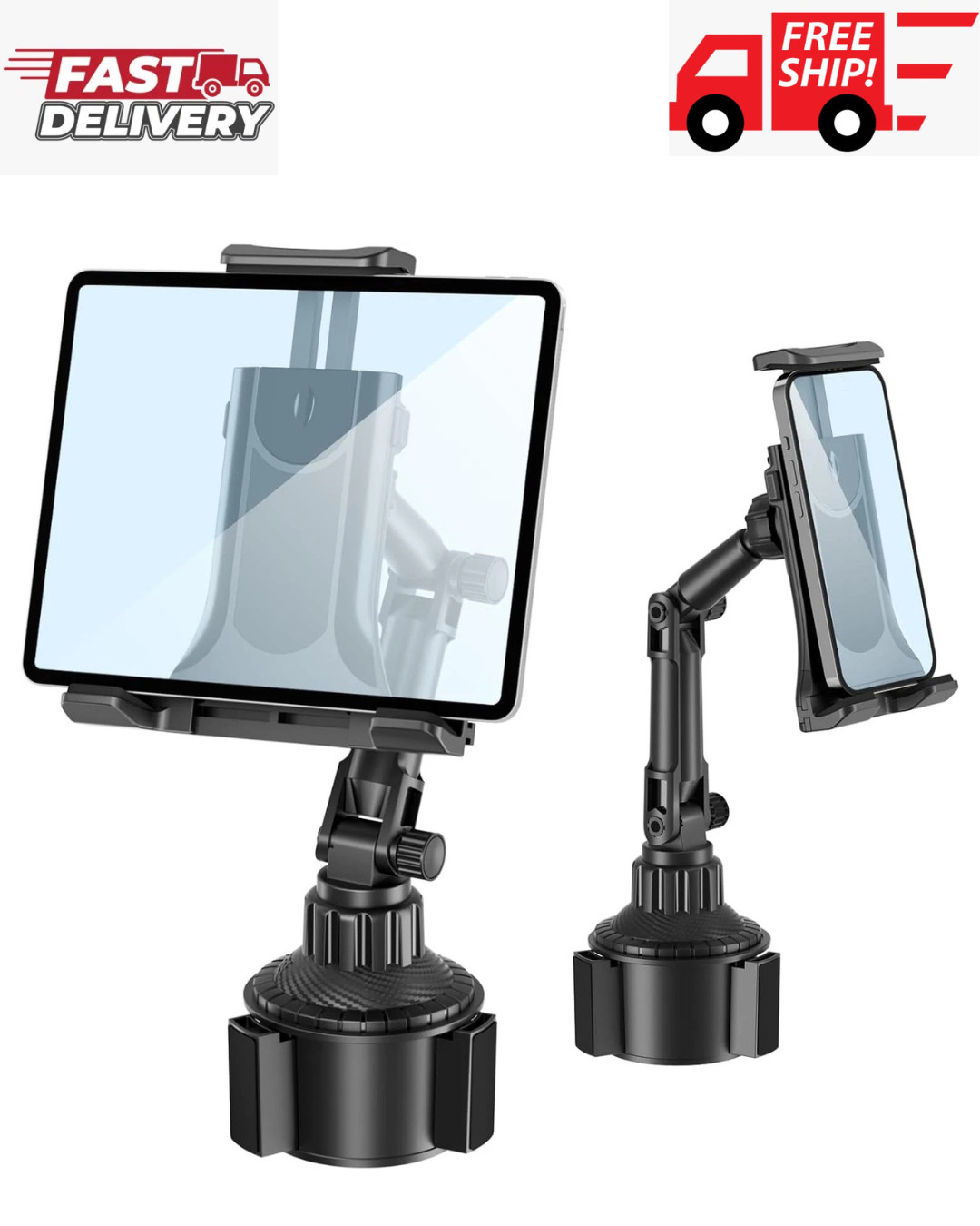 Soporte para iPad para coche, soporte para teléfono con forma de vaso