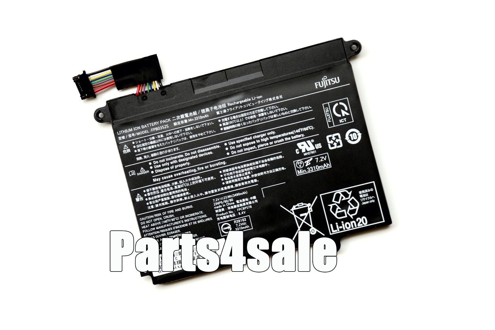 NEW Genuine FPB0352S FPCBP578 25Wh  Battery For Fujitsu CP785911-01 Laptop