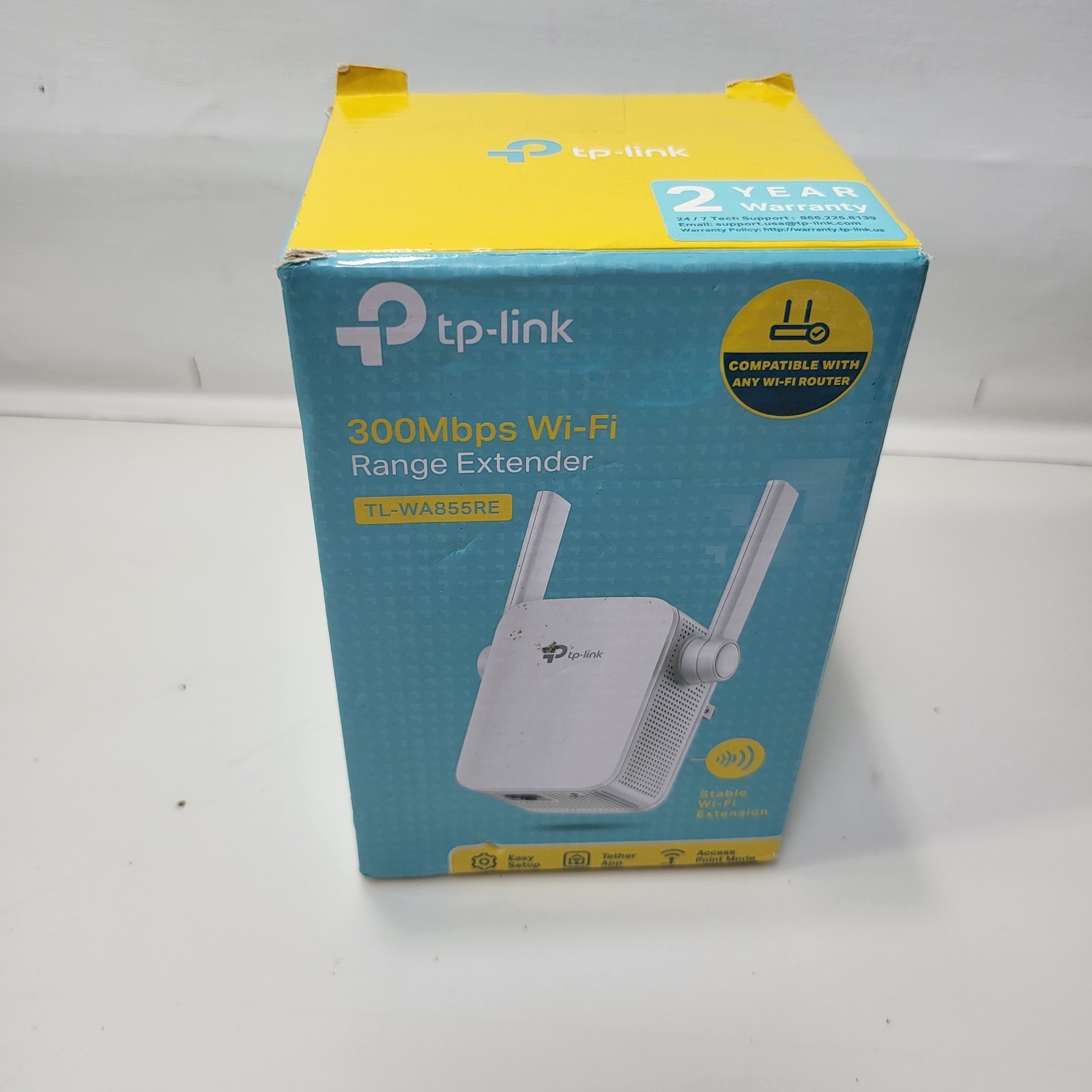 TP-Link TL-WA855RE 300Mbps Wi-Fi Range Extender - New Open Box
