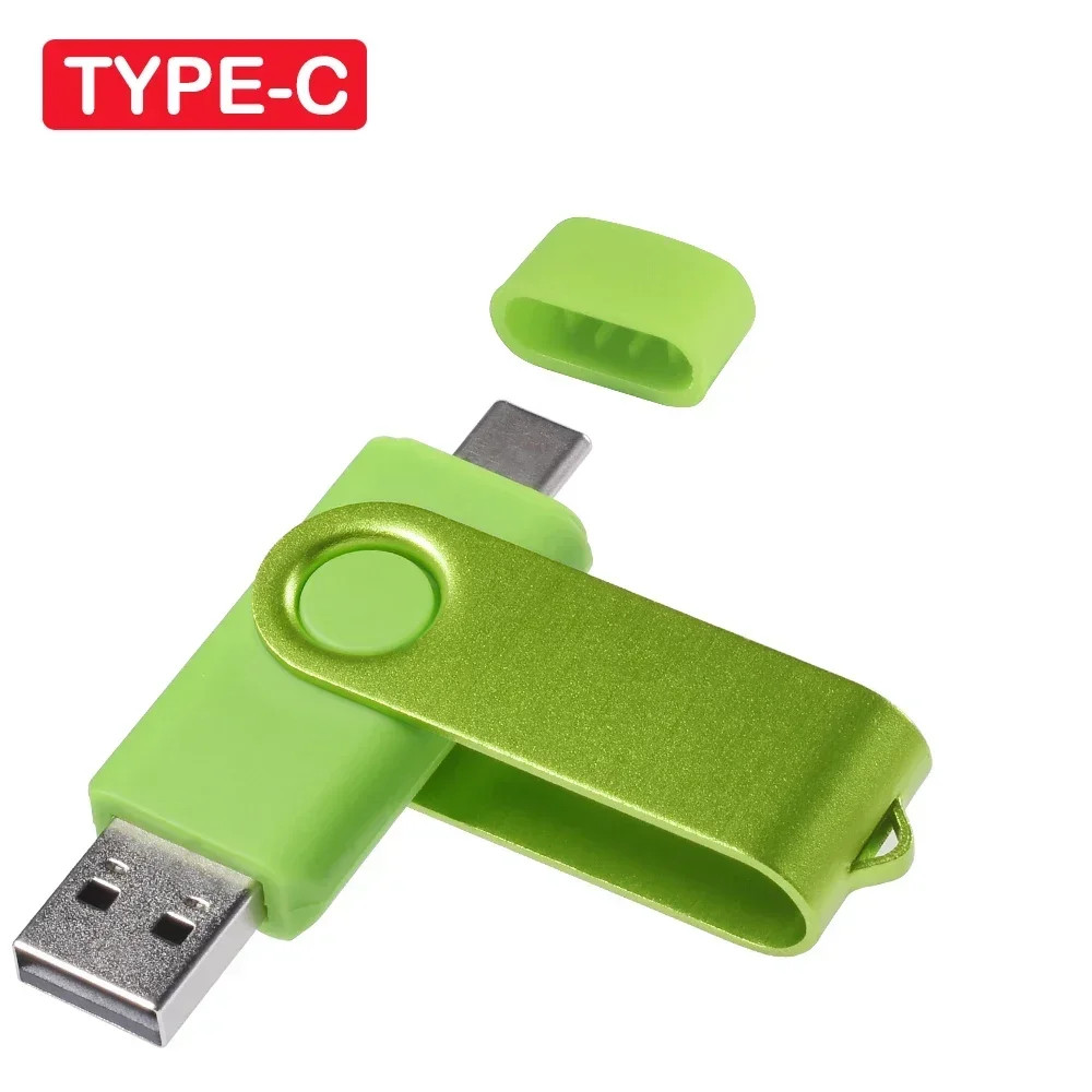 High-Speed USB Flash Drive 16GB–128GB  Rotatable Colorful Pen Drive Memory Stick